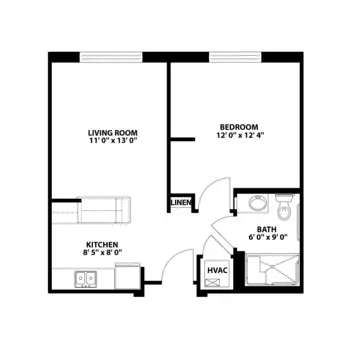Floorplan of East Ridge at Cutler Bay, Assisted Living, Nursing Home, Independent Living, CCRC, Cutler Bay, FL 1