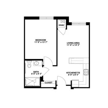 Floorplan of East Ridge at Cutler Bay, Assisted Living, Nursing Home, Independent Living, CCRC, Cutler Bay, FL 3