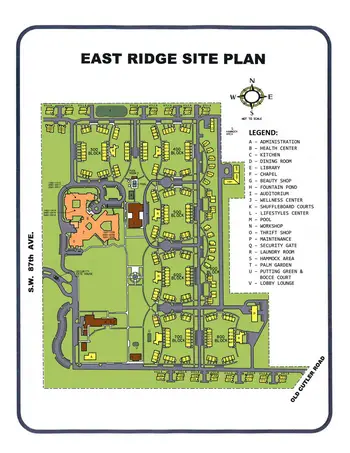 Campus Map of East Ridge at Cutler Bay, Assisted Living, Nursing Home, Independent Living, CCRC, Cutler Bay, FL 2