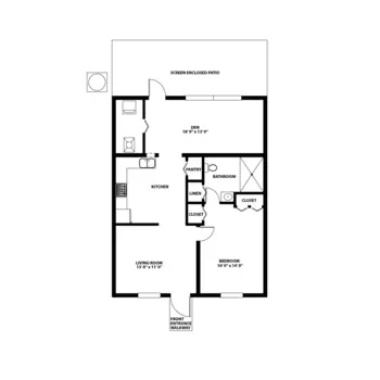 Floorplan of East Ridge at Cutler Bay, Assisted Living, Nursing Home, Independent Living, CCRC, Cutler Bay, FL 5