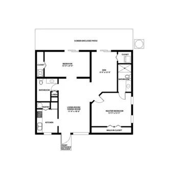 Floorplan of East Ridge at Cutler Bay, Assisted Living, Nursing Home, Independent Living, CCRC, Cutler Bay, FL 8