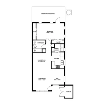 Floorplan of East Ridge at Cutler Bay, Assisted Living, Nursing Home, Independent Living, CCRC, Cutler Bay, FL 9