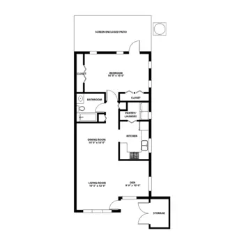 Floorplan of East Ridge at Cutler Bay, Assisted Living, Nursing Home, Independent Living, CCRC, Cutler Bay, FL 10