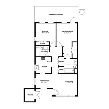 Floorplan of East Ridge at Cutler Bay, Assisted Living, Nursing Home, Independent Living, CCRC, Cutler Bay, FL 11