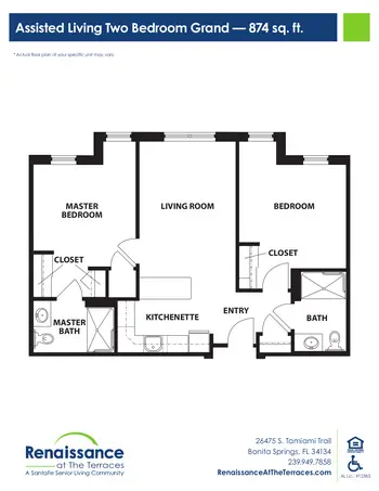 Floorplan of The Terraces at Bonita Springs, Assisted Living, Nursing Home, Independent Living, CCRC, Bonita Springs, FL 6