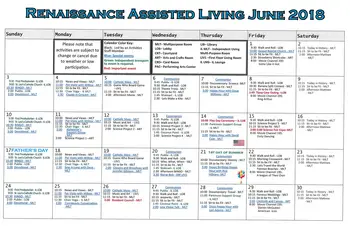 Activity Calendar of The Terraces at Bonita Springs, Assisted Living, Nursing Home, Independent Living, CCRC, Bonita Springs, FL 2