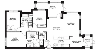 Floorplan of The Terraces at Bonita Springs, Assisted Living, Nursing Home, Independent Living, CCRC, Bonita Springs, FL 14