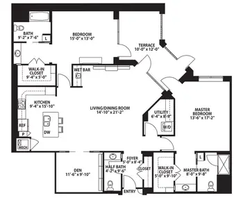 Floorplan of The Terraces at Bonita Springs, Assisted Living, Nursing Home, Independent Living, CCRC, Bonita Springs, FL 16