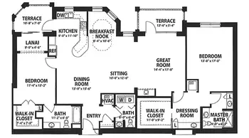 Floorplan of The Terraces at Bonita Springs, Assisted Living, Nursing Home, Independent Living, CCRC, Bonita Springs, FL 18