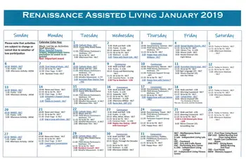 Activity Calendar of The Terraces at Bonita Springs, Assisted Living, Nursing Home, Independent Living, CCRC, Bonita Springs, FL 1