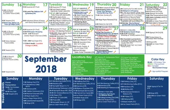 Activity Calendar of The Village at Gainesville, Assisted Living, Nursing Home, Independent Living, CCRC, Gainesville, FL 5