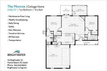 Floorplan of Brightwater, Assisted Living, Nursing Home, Independent Living, CCRC, Myrtle Beach, SC 10