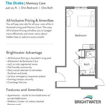 Floorplan of Brightwater, Assisted Living, Nursing Home, Independent Living, CCRC, Myrtle Beach, SC 18