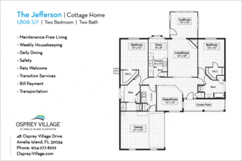 Floorplan of Osprey Village, Assisted Living, Nursing Home, Independent Living, CCRC, Fernandina Beach, FL 1
