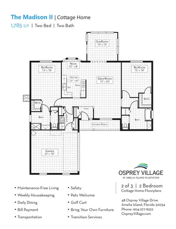 Floorplan of Osprey Village, Assisted Living, Nursing Home, Independent Living, CCRC, Fernandina Beach, FL 7