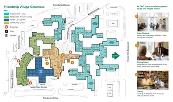 Campus Map of Friendship Village Columbus, Assisted Living, Nursing Home, Independent Living, CCRC, Columbus, OH 1