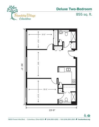 Floorplan of Friendship Village Columbus, Assisted Living, Nursing Home, Independent Living, CCRC, Columbus, OH 5