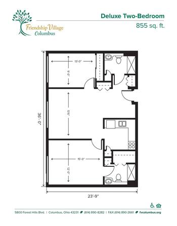 Floorplan of Friendship Village Columbus, Assisted Living, Nursing Home, Independent Living, CCRC, Columbus, OH 6
