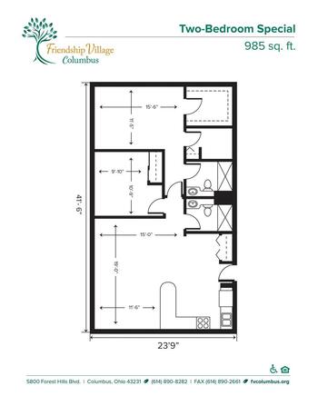 Floorplan of Friendship Village Columbus, Assisted Living, Nursing Home, Independent Living, CCRC, Columbus, OH 9