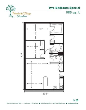 Floorplan of Friendship Village Columbus, Assisted Living, Nursing Home, Independent Living, CCRC, Columbus, OH 10