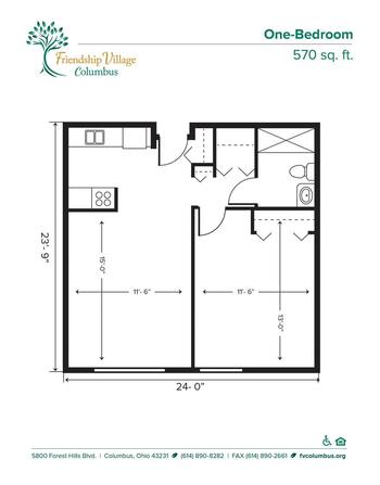 Floorplan of Friendship Village Columbus, Assisted Living, Nursing Home, Independent Living, CCRC, Columbus, OH 11