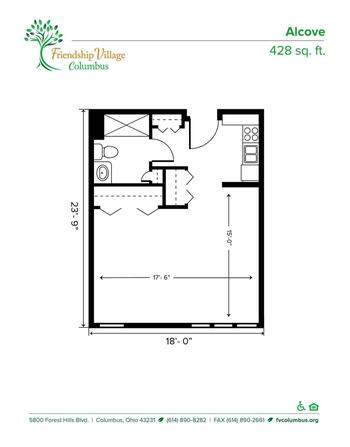 Floorplan of Friendship Village Columbus, Assisted Living, Nursing Home, Independent Living, CCRC, Columbus, OH 16