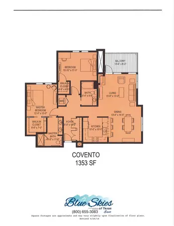 Floorplan of Blue Skies of Texas, Assisted Living, Nursing Home, Independent Living, CCRC, San Antonio, TX 8