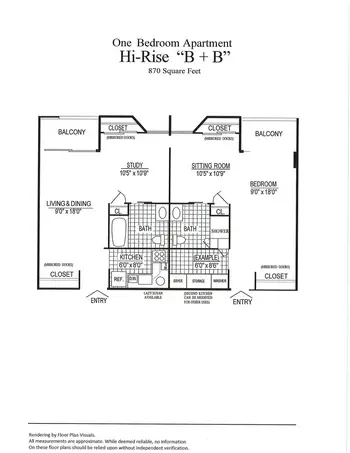 Floorplan of Blue Skies of Texas, Assisted Living, Nursing Home, Independent Living, CCRC, San Antonio, TX 17