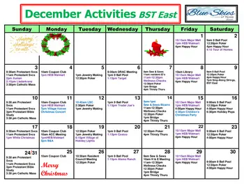 Activity Calendar of Blue Skies of Texas, Assisted Living, Nursing Home, Independent Living, CCRC, San Antonio, TX 3