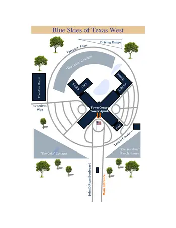 Campus Map of Blue Skies of Texas, Assisted Living, Nursing Home, Independent Living, CCRC, San Antonio, TX 2