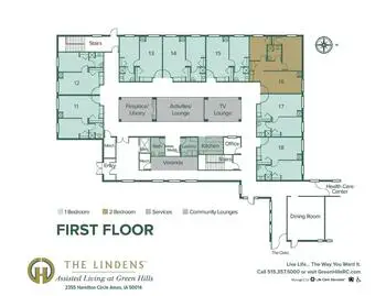Floorplan of Green Hills Retirement Community, Assisted Living, Nursing Home, Independent Living, CCRC, Ames, IA 1