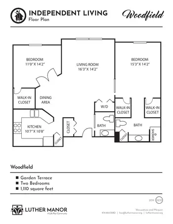 Floorplan of Luther Manor, Assisted Living, Nursing Home, Independent Living, CCRC, Wauwatosa, WI 12
