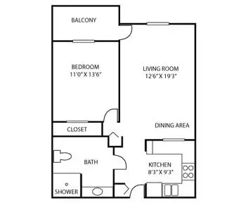 Floorplan of Luther Manor, Assisted Living, Nursing Home, Independent Living, CCRC, Wauwatosa, WI 14