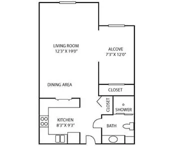 Floorplan of Luther Manor, Assisted Living, Nursing Home, Independent Living, CCRC, Wauwatosa, WI 19