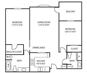 Floorplan of Luther Manor, Assisted Living, Nursing Home, Independent Living, CCRC, Wauwatosa, WI 20