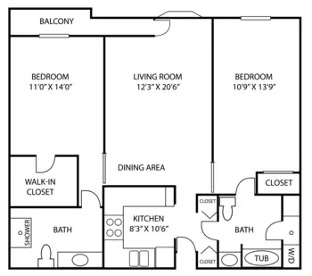 Floorplan of Luther Manor, Assisted Living, Nursing Home, Independent Living, CCRC, Wauwatosa, WI 18