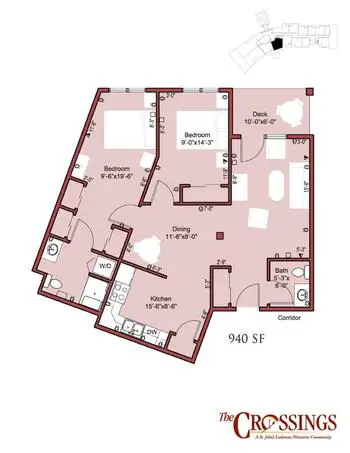 Floorplan of Mission Ridge, Assisted Living, Nursing Home, Independent Living, CCRC, Billings, MT 7