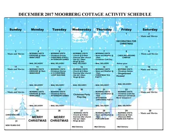 Activity Calendar of Mission Ridge, Assisted Living, Nursing Home, Independent Living, CCRC, Billings, MT 8