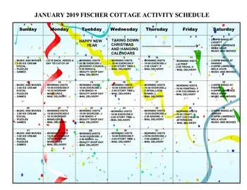Activity Calendar of Mission Ridge, Assisted Living, Nursing Home, Independent Living, CCRC, Billings, MT 9