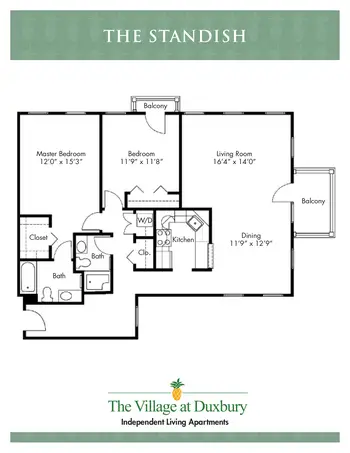 Floorplan of The Village at Duxbury, Assisted Living, Nursing Home, Independent Living, CCRC, Duxbury, MA 1