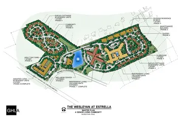 Campus Map of Wesleyan Homes, Assisted Living, Nursing Home, Independent Living, CCRC, Georgetown, TX 2