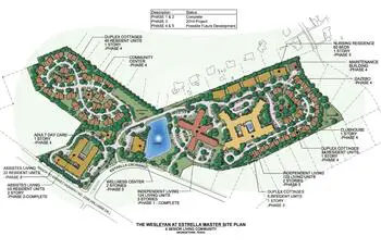 Campus Map of Wesleyan Homes, Assisted Living, Nursing Home, Independent Living, CCRC, Georgetown, TX 3
