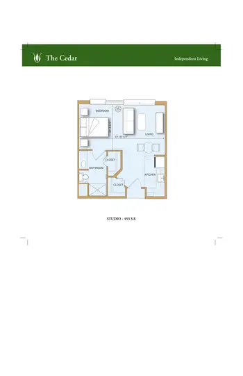 Floorplan of Wesleyan Homes, Assisted Living, Nursing Home, Independent Living, CCRC, Georgetown, TX 3
