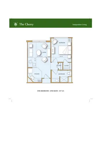 Floorplan of Wesleyan Homes, Assisted Living, Nursing Home, Independent Living, CCRC, Georgetown, TX 4