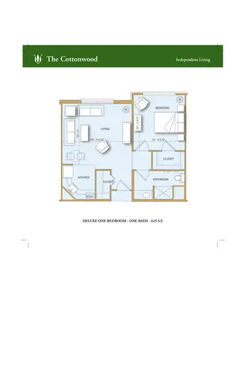 Floorplan of Wesleyan Homes, Assisted Living, Nursing Home, Independent Living, CCRC, Georgetown, TX 6