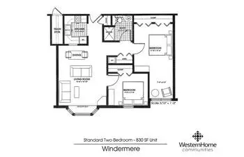 Floorplan of Western Home Communities, Assisted Living, Nursing Home, Independent Living, CCRC, Cedar Falls, IA 5