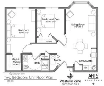 Floorplan of Western Home Communities, Assisted Living, Nursing Home, Independent Living, CCRC, Cedar Falls, IA 7
