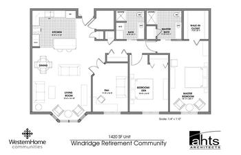 Floorplan of Western Home Communities, Assisted Living, Nursing Home, Independent Living, CCRC, Cedar Falls, IA 9