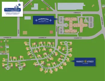 Campus Map of Moravian Village of Bethlehem, Assisted Living, Nursing Home, Independent Living, CCRC, Bethlehem, PA 1