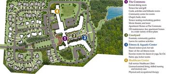 Campus Map of SpringShire, Assisted Living, Nursing Home, Independent Living, CCRC, Greenville, NC 2